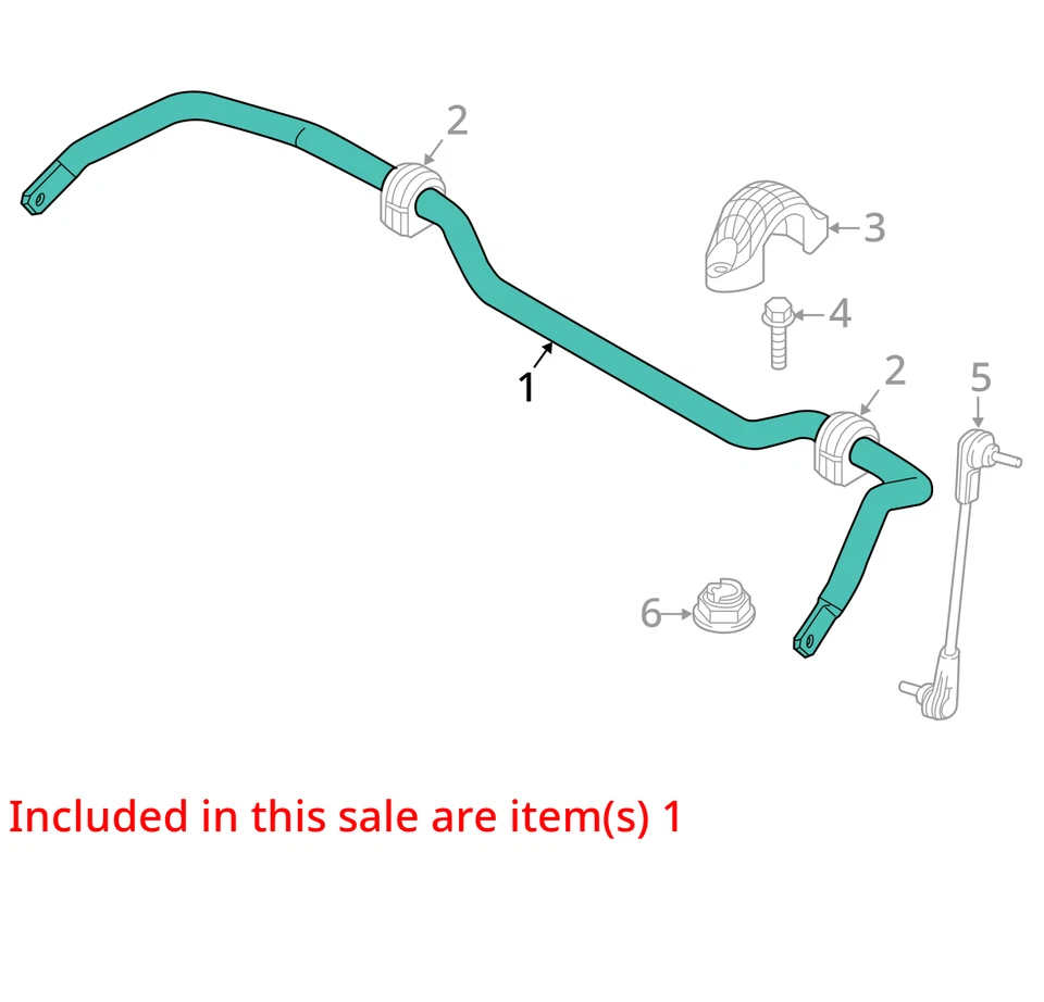 2021 宝马 228i FWD 前稳定杆 原始设备制造商 26K 英里 - LKQ398360908 — 第 4/4 张图片