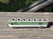 Antique 9-pc. Indestro Tools 716 - 14 Hex Drive Socket Set Pat 2085 340