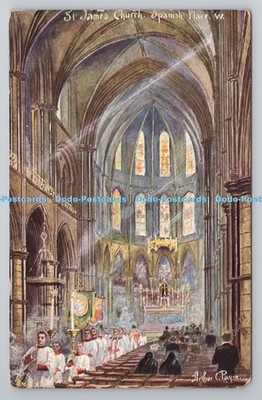 R803924 St James Spanish Place W Tuck Oilette London Kirchen 9474 Arthur C Payn