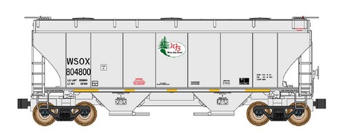Intermountain ~ Escala N ~ Tolva cubierta de 2 bahías ~ First Union Rail ~ WSOX #804811 | Zustand: New