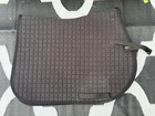 Back on Track Quilted English Horse Saddle Pad Black Quilted Design — photo 2