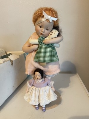 Bessie Pease Gutmann Love Is Blind Porcelain Doll 11.5  Hamilton Collection