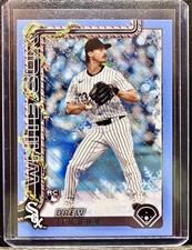 2025 Topps Holiday Drew Thorpe RC Light Blue Glitter Parallel #H6
