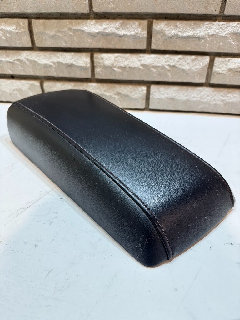 2011 - 2014 Ford Edge Center Console Lid Armrest Black Leather Red Stitching OEM