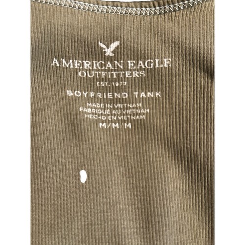 American Eagle Olive Green Scoop Neck Boyfriend Tank Top Size Medium - Bild 3 von 3