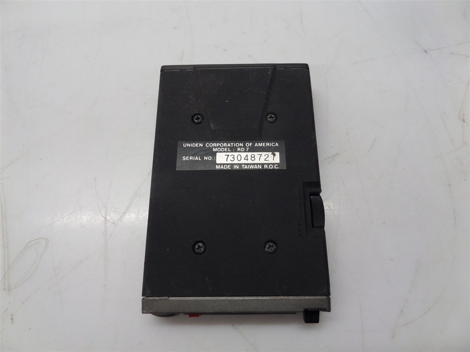 Vintage Uniden RD7 Radar Detector - No Power Supply | eBay