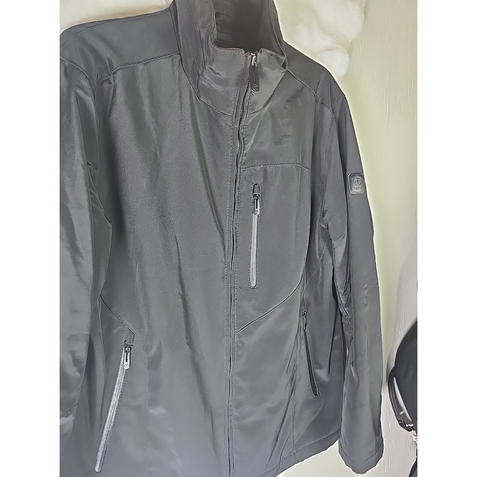 T TECH Jacket Black Insulated Softshell Mens Larg… - image 2