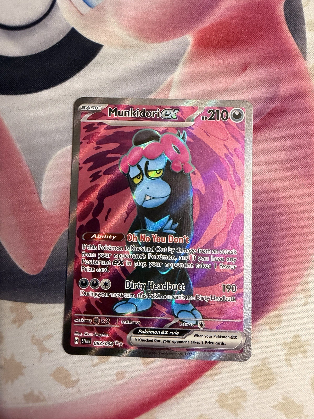 Munkidori ex 083/064 Sv: Shrouded Fable Holo Full Art NM