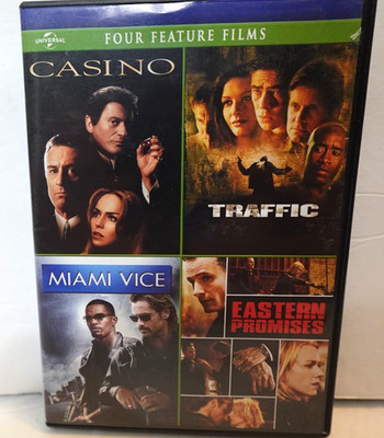 4 Favorite Crime Epics DVD (Casino/Traffic/Miami Vice/Eastern Promises)