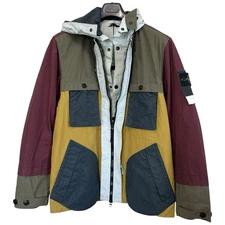 STONE ISLAND Tri-Color Jacket In Mustard Size L