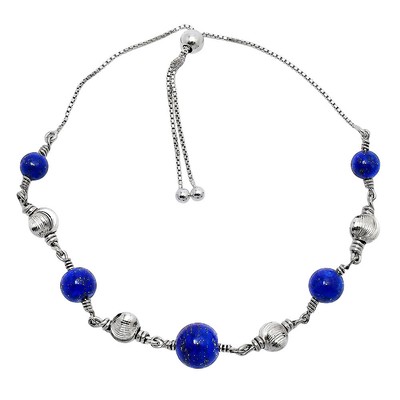 Natürliche Edelsteine 925 Sterling Silber Schieber Armband Schmuck B-1024 AGB1003