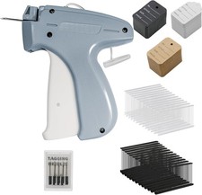 Tagging Gun for Clothing, Tag Attacher Gun with 5 Steel Needles, 2000 pcs 2" Bla