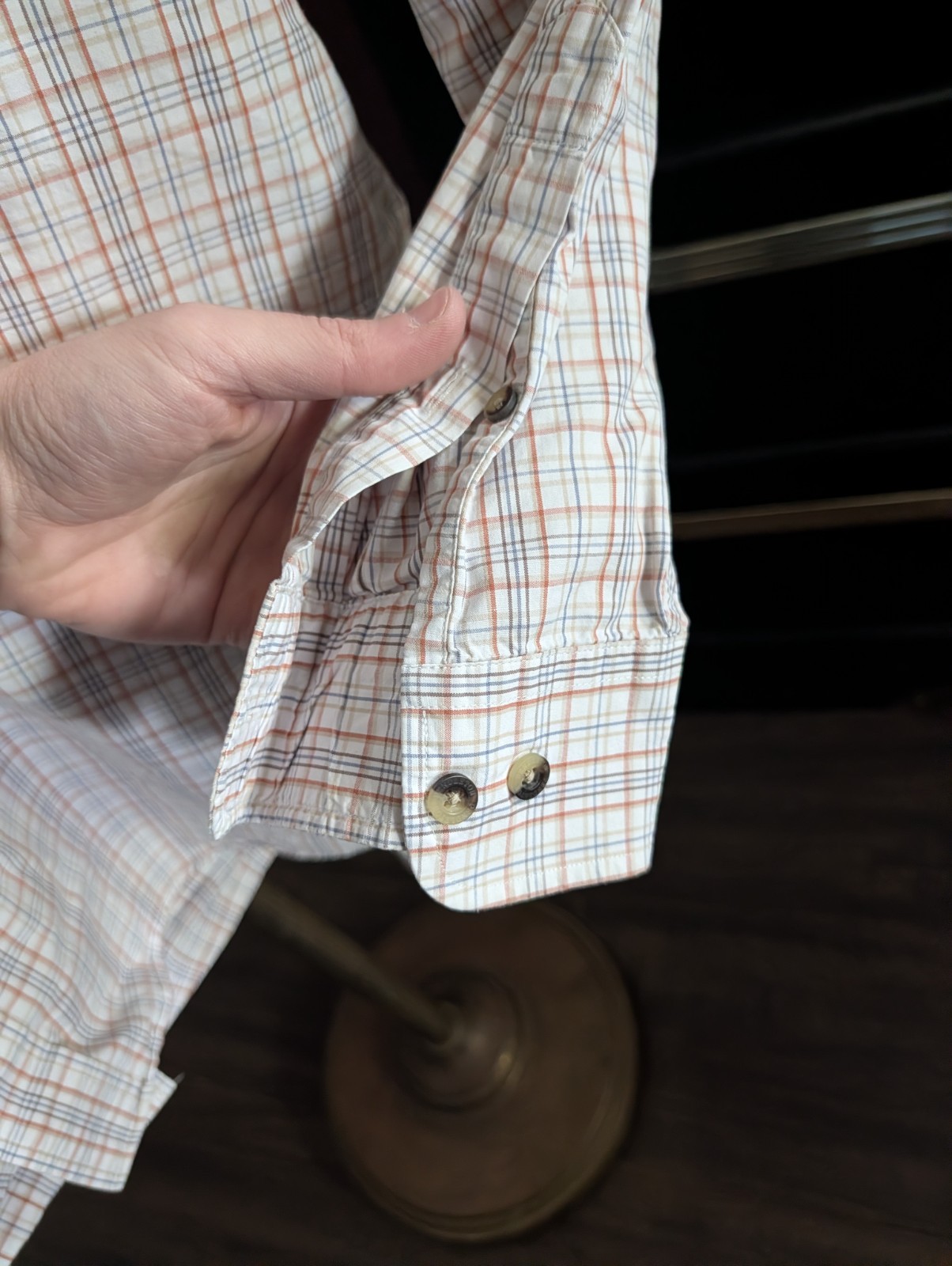 PENDLETON Cotton Check Button-down Pocket Shirt XL - image 6