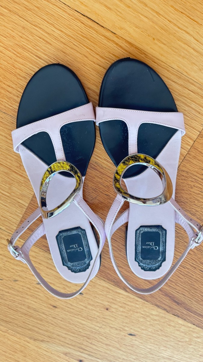 Christian Dior Light Pink Sandals Size 37.5