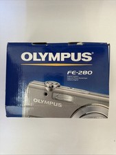 Olympus Digital Camera FE-280 8MP Silver With HD Case, 1 Gb Memory Card Charger