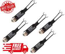 5 Pack 75 Ohm to 300 Ohm UHF VHF FM Antenna Adapter Matching Transformer Convert