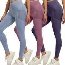 Womens High Waisted Workout Leggings Casual Everyday Fitness Running Yoga Pants