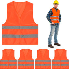 Warnwesten Auto 4er Warnweste Orange Universal Auto Warnweste, Pannenweste Unfal