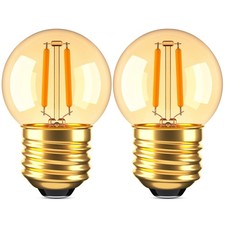 E26 Low Wattage Warm Light Bulbs 10Watt,1W Samll Night Light Bulbs,2200K