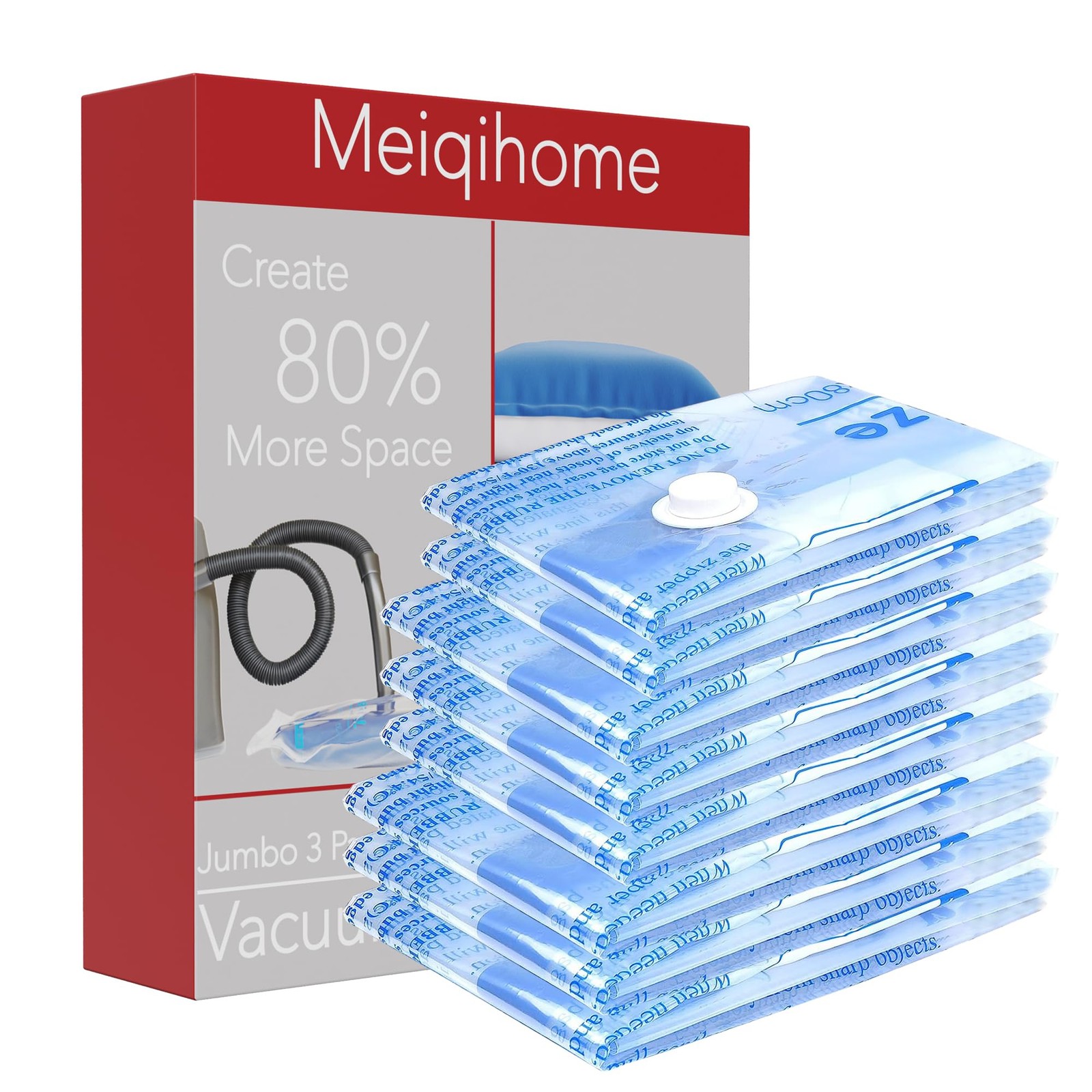 Vacuum Storage Bags Space Saver Sealer Bags Compression Bags for Clothes Pillows