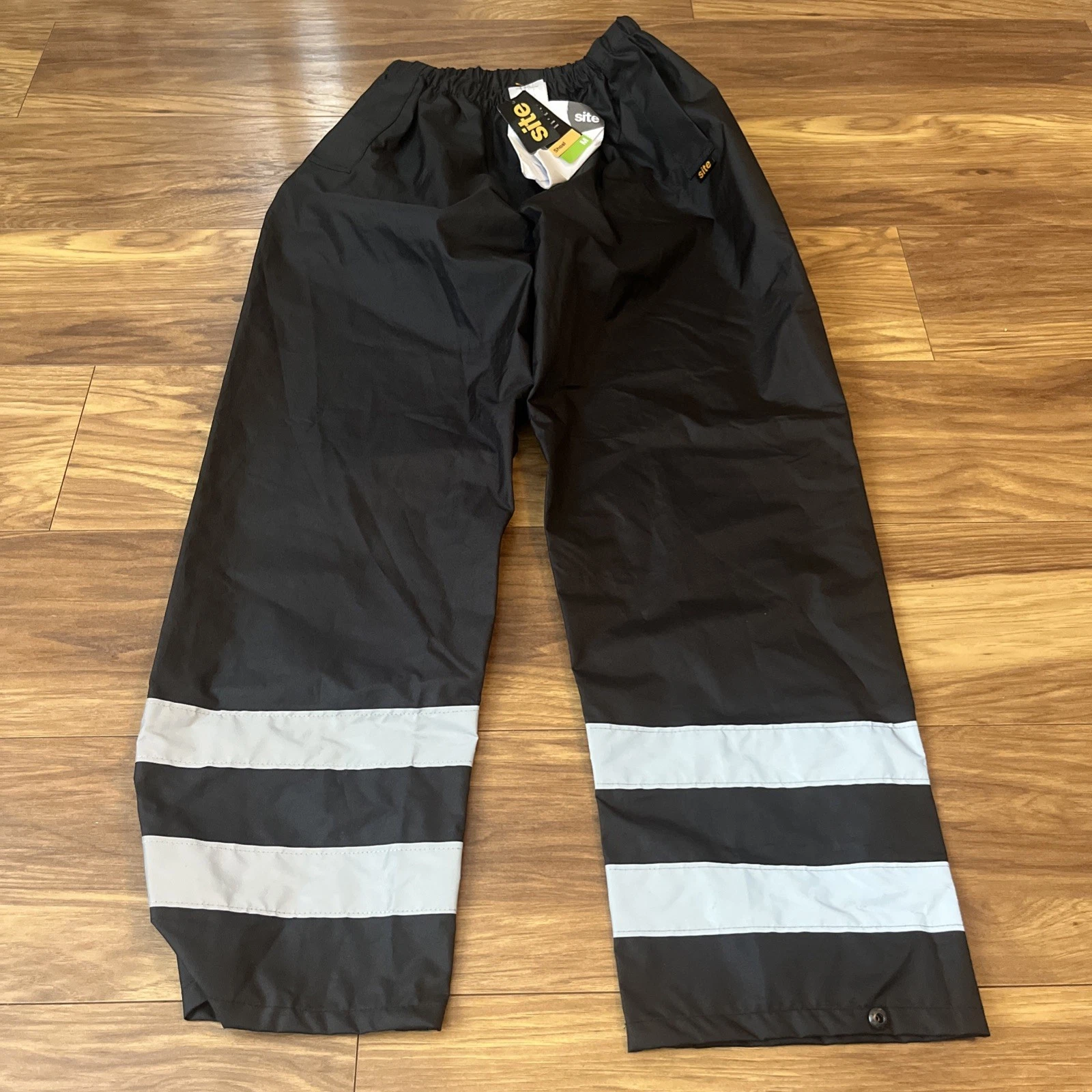 Site Mens Black Waterproof Work Trousers Size M