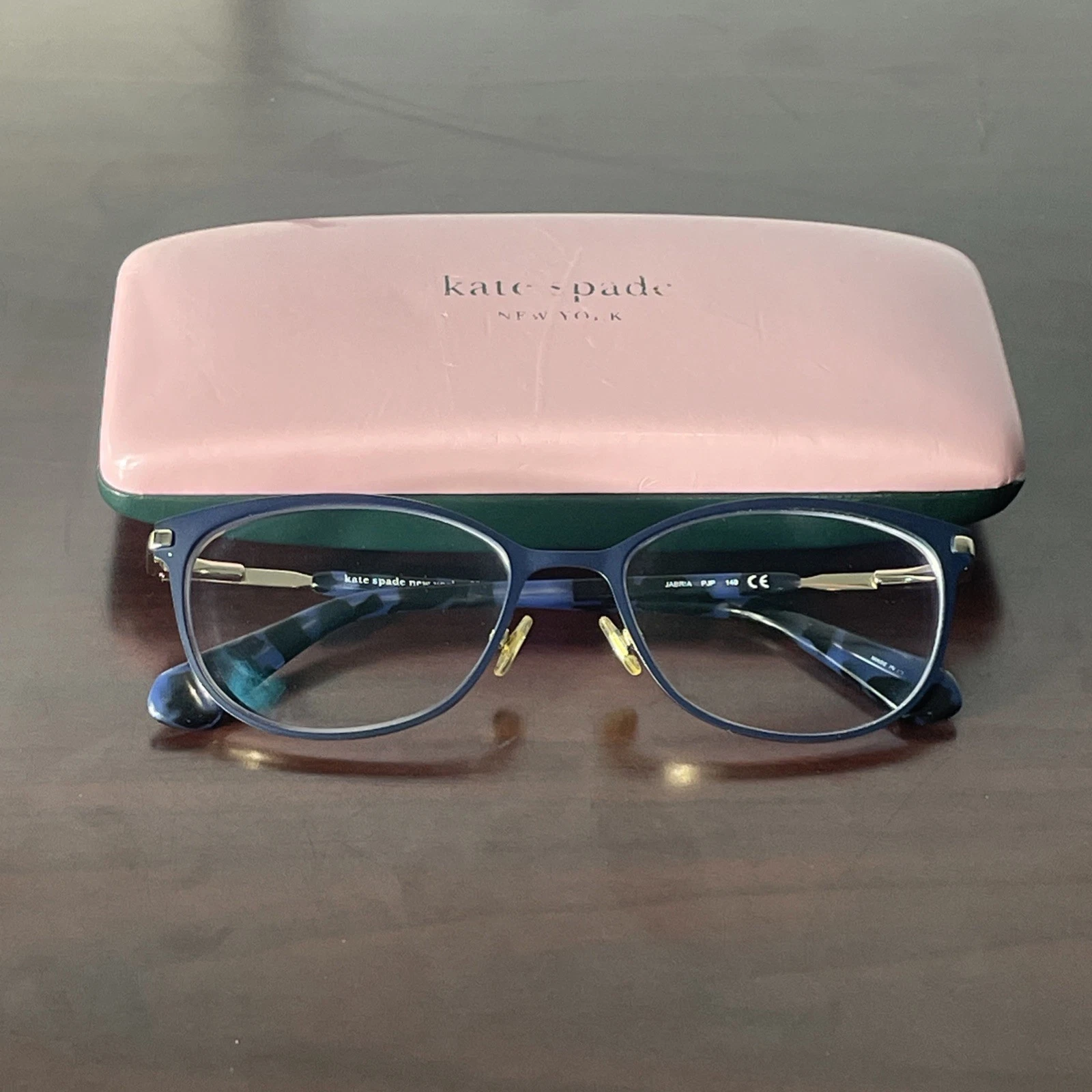 Kate Spade Eyeglasses (Jabria PJP 140) Blue, G Frame 53017 With Case