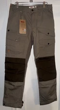 FJALLRAVEN Vidda Pro Ventilated M Trousers Suede Brown-Dark Olive 30” Short/30”