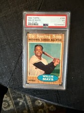 Willie Mays Topps 1962 PSA 3