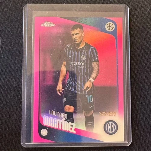 💤DZ 2025-26 TOPPS CHROME UEFA CLUB COMPETITIONS PINK /250 LAUTARO MARTINEZ