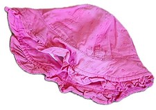 JUMPING BEANS Baby Girls Ruffle Sun Hat w/ Chin Strap Pink 0-6 months