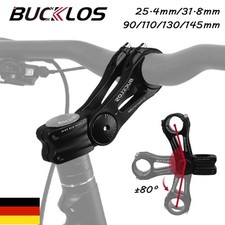 MTB/Rennrad Vorbau Verstellbar 31.8mm Lenkertisch 80 Grad Vorbau 90/110/145mm DE