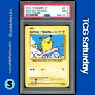 2016 POKEMON XY EVOLUTIONS #111/108 SURFING PIKACHU PSA 9