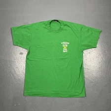 Vintage 90s Jameson Irish Whiskey Single Stitch Tshirt Green Large USA Made VTG 
