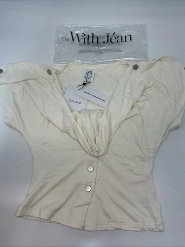 With Jean Sienna Top S White