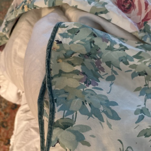 VTG JCP Bill Blass SPRINGMAID King Fitted Sheet & 2 King Cases Roses SOFT - Picture 5 of 6