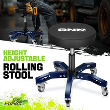18.3-23.5 Adjustable 300lbs Mechanics Rolling Stool Work Shop Blue Tool Seat