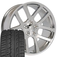 22 Inch Chrome Rims 28545r22 Tires Set Fit Dodge Ram Srt10 2223 22 Inch Chrome Rims 28545r22 Tires Set Fit Dodge Ram Srt10 2223