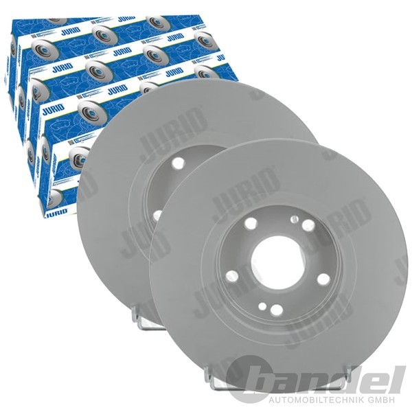 2X Jurid Bremsscheiben Vorne 280Mm BelÜFtet Passend FÜR Renault Laguna |-image