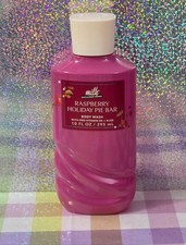Bath Body Works Milk Bar Bakery Raspberry Holiday Pie Bar Body Wash 10oz NEW