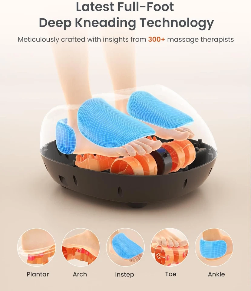 RENPHO Foot Massager for Circulation, Shiatsu Foot Massager with Heat Deep Knead - image 2 of 4