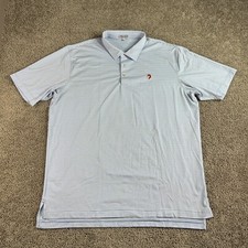 Peter Millar Summer Comfort Hales Performance Jersey Polo Mens XXL Cottage Blue