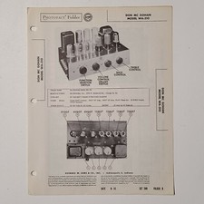 SAMS PHOTOFACT SERVICE MANUAL 289-6 DON MC GOHAN TUBE AMPLIFIER WA-310 