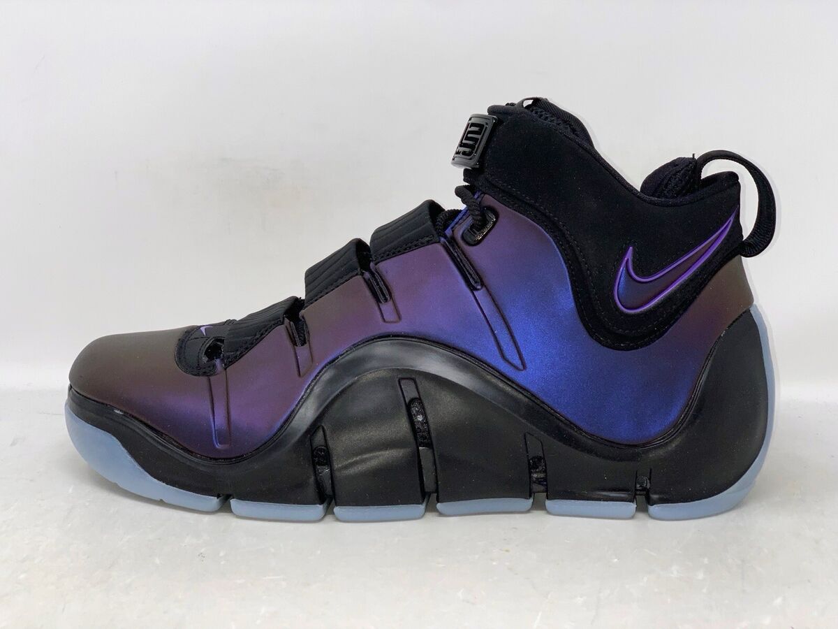 Nike Zoom Lebron 4 'Eggplant' Black Sneakers, Size 10 BNIB Nike Zoom Lebron 4 'Eggplant' Black Sneakers, Size 10 BNIB