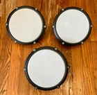 3 Red Alesis 8” Tom Mesh Drum Pads NEW (Single Zone) Nitro Max