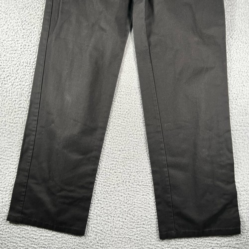 Dickies Pants Juniors 20 Black Slack Work Wear Skater Casual Pocket Ladies 31x31 - 第 3/9 張圖片