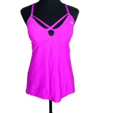 Speedo Endurance Lite Purple Swimsuit Top Tankini Razorback Size 8