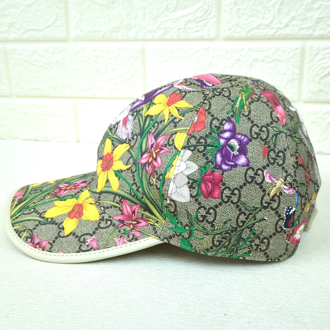 GUCCI GG Floral Pattern Flower hat cap baseball cap 57cm