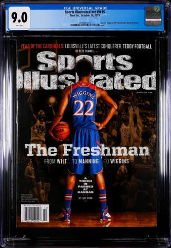 2013 Newsstand Sports Illustrated Basketball Andrew Wiggins 1st Cover RC CGC 9.0