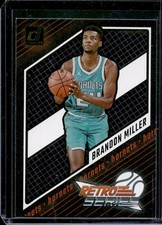 Brandon Miller Rookie 2023 Donruss Retro Series Gold Press Proof RC #3 - Hornets