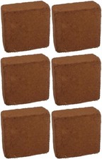 6 x 10 Litre Coco Coir Brick Block Organic Coconut Fibre Peat Free Soil Compost